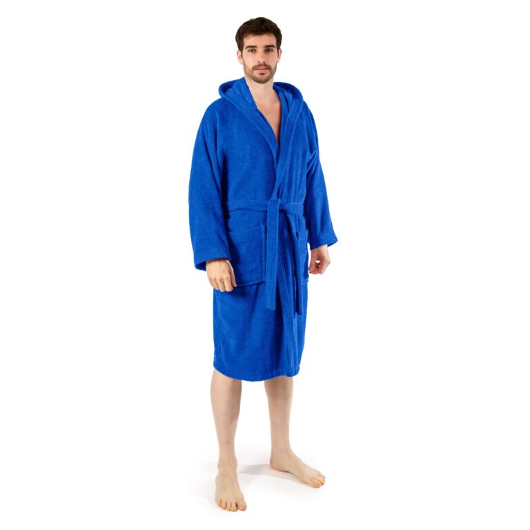 Caleffi Accappatoio Unisex in Spugna di Cotone con Cappuccio