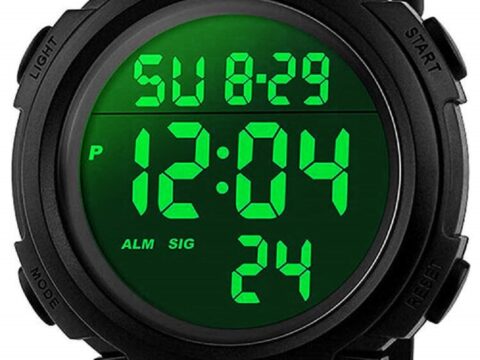 VDSOW Orologio Sportivo Digitale da Uomo con Sveglia e Retroilluminazione