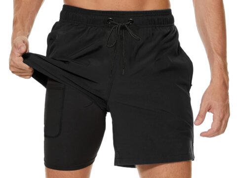Arcweg Costume da Bagno Uomo 2 in 1 con Boxer a Compressione
