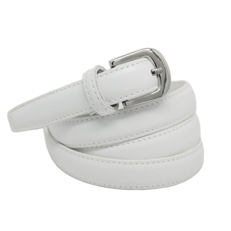 YEHMAN Cintura donna sottile 2 cm in crosta di pelle, regolabile