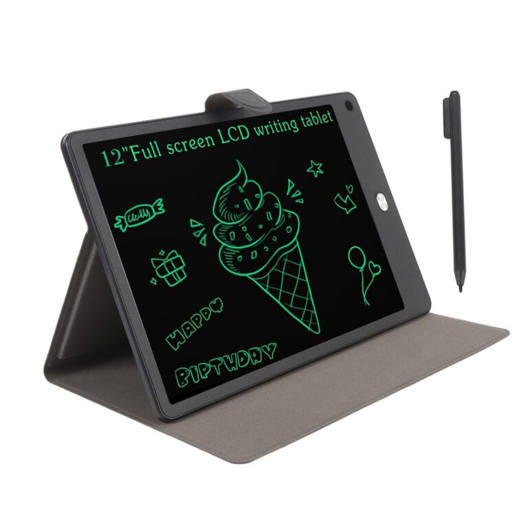 Tablet di Scrittura LCD 12" Schermo Intero per Adulti con Cover PU
