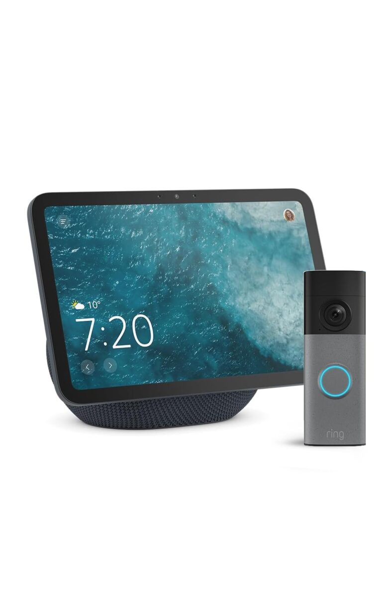 Amazon Echo Show 8 (ultimo modello), Grafite + Ring Videocitofono a batteria (Battery Video Doorbell) (ultimo modello), Gr...