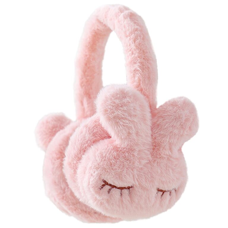 Bseical - Paraorecchie invernali da donna in peluche, pieghevoli