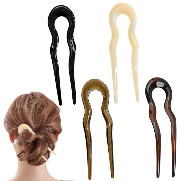 AFCJLTO 4 forcine a U vintage stile francese per capelli