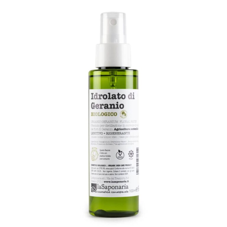 La Saponaria Idrolato Bio di Geranio - Acqua Floreale 100 ml