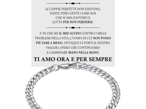 Bracciale Uomo in Pelle Intrecciata con Acciaio Inox, Made in Italy