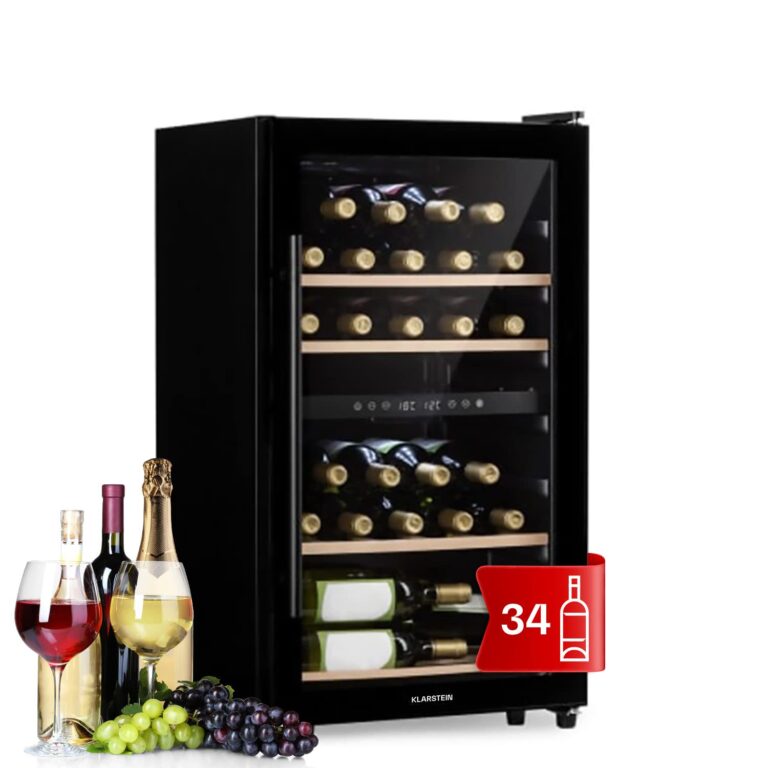 Klarstein Cantinetta Vino Doppia Zona Interno/Esterno con Vetrina