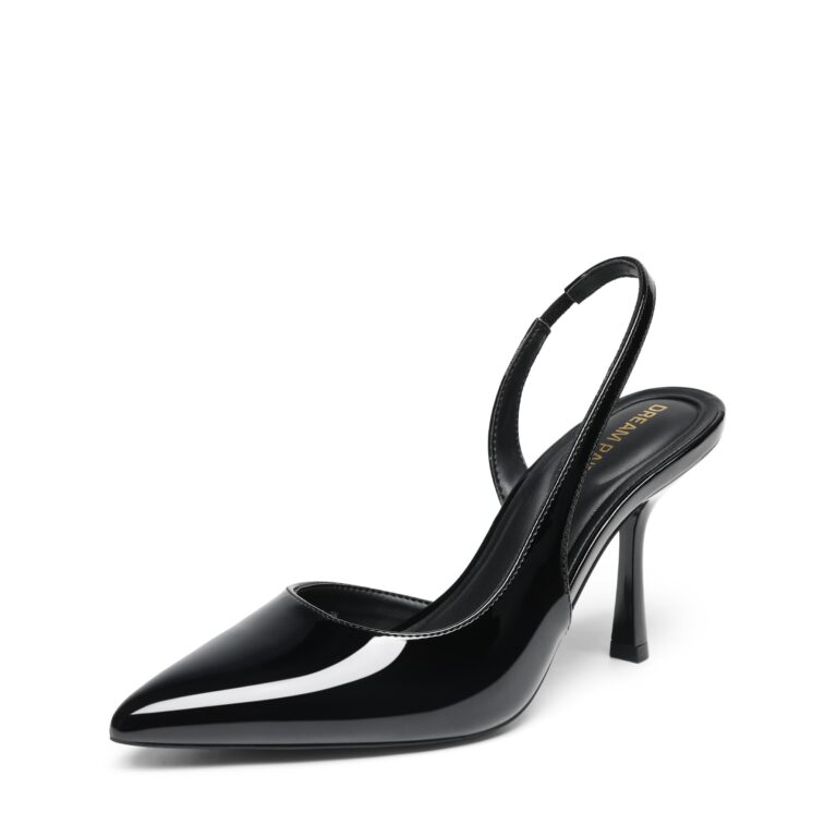 DREAM PAIRS Orsay décolleté slingback con tacco a spillo alto e punta chiusa