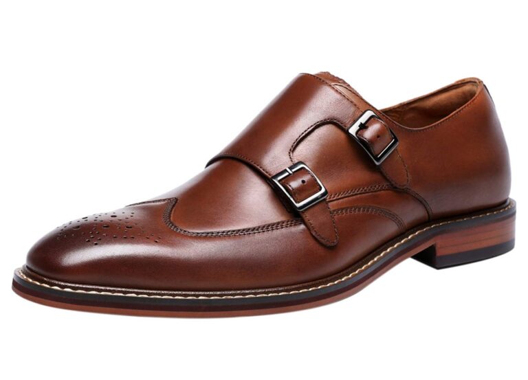Scarpe Uomo Double Monk Strap in Pelle Elegante