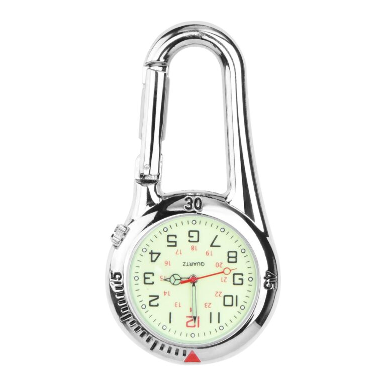 Shengxi Orologio sportivo con clip e moschettone, lumino al buio