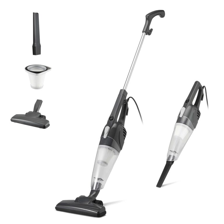 Amazon Basics Scopa Elettrica con Filo, Multifunzione 2-in-1, Motore ECO, Filtro Sostituibile, Ul...