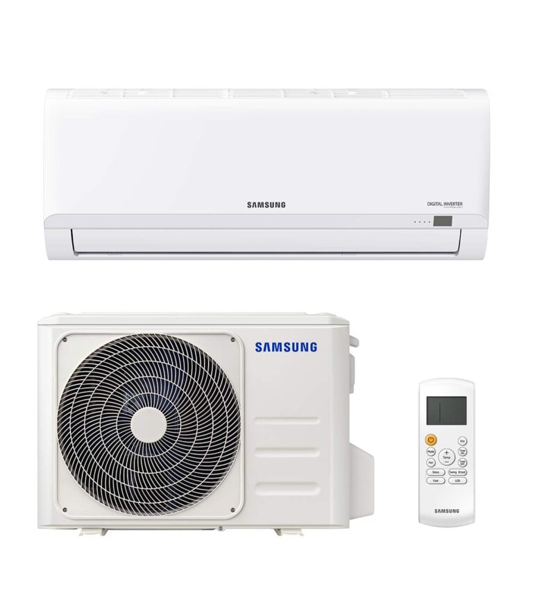 Samsung AR30 Malibu, Climatizzatore Monosplit in pompa di calore, 12000 BTU, GAS R32, AR12TXHQBWKNEU+AR12TXHQBWKXEU, [Clas...