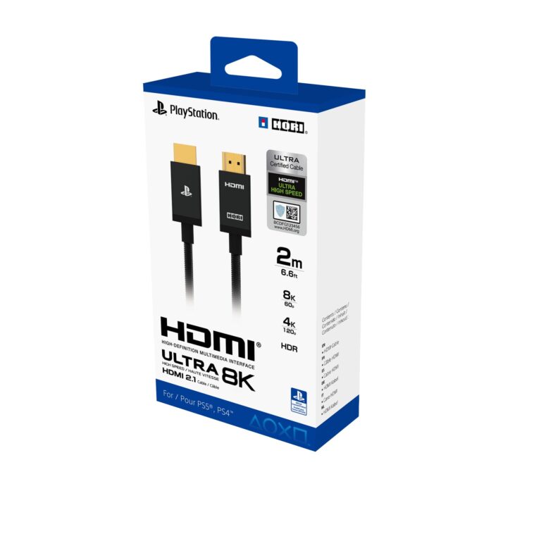 HORI Cavo HDMI 2.1 8K ufficiale per PlayStation 5