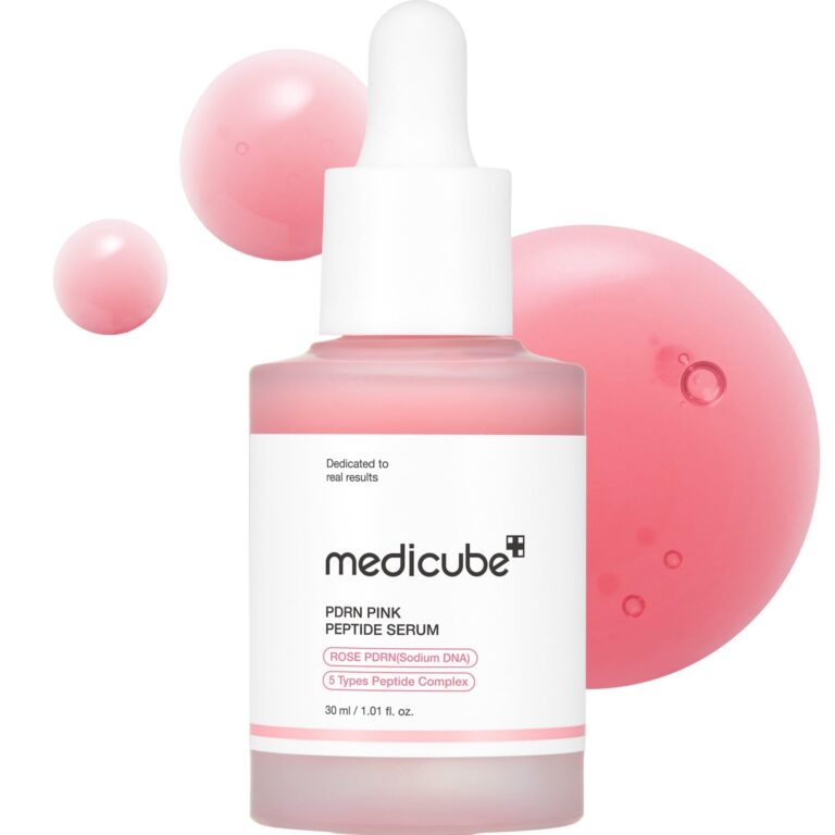 medicube PDRN Pink Peptide Serum - Siero PDRN Viso con Peptidi e Niacinamide, Idratazione e Pelle Più Tonica, Per un Incar...