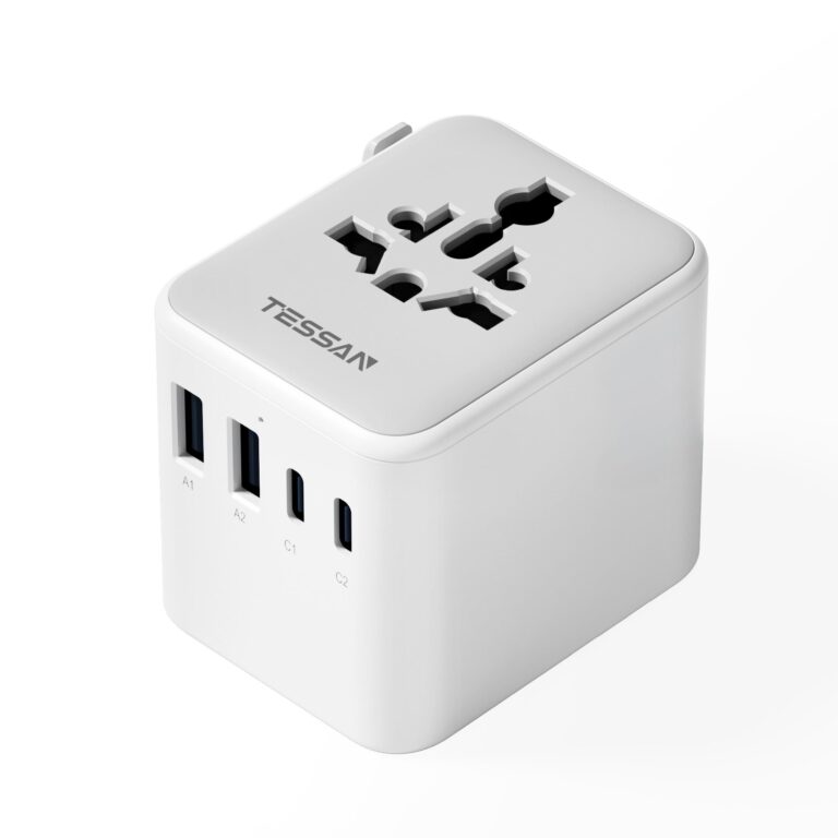 TESSAN Adattatore universale da viaggio con 2 USB-A e 2 USB-C