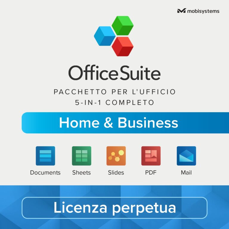 OfficeSuite Home & Business – Licenza a vita per Windows