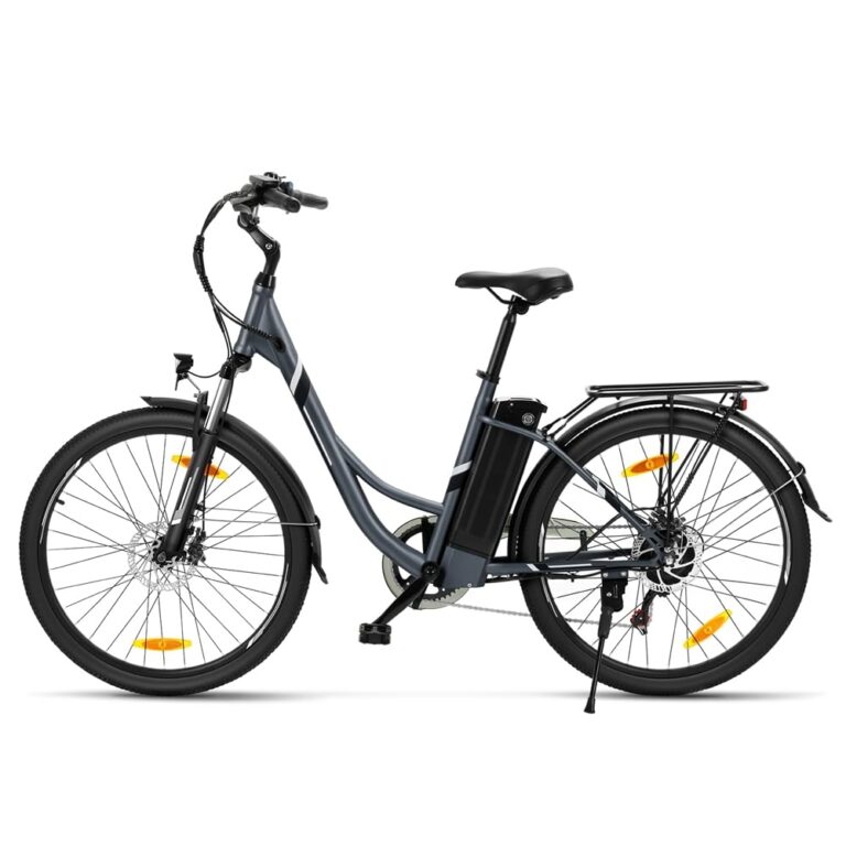 Touroll B1 Bicicletta Elettrica, 26" Bici Elettrica Adulto con 36V 15.6Ah Batteria al Litio Rimovibile, Autonomia di 90 K...