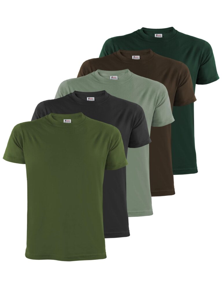 ALPIDEX T-Shirt Magliette da Uomo Confezione da 5 Girocollo 100% Cotone Manica Corta Basic Casual Tinta Unita S M L XL XXL...