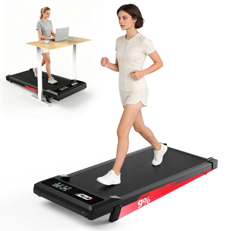 Tapis Roulant Elettrico Pieghevole 3 in 1 con Inclinazione 9%, Walking Pad 1-10 km/h, Motore Brushless Silenzioso 3,0 HP, ...