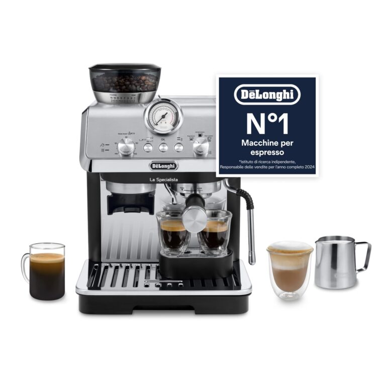 De'Longhi LA SPECIALISTA ARTE EC9155.MB Macchina da caffè Manuale, 3 Ricette Preimpostate, Controllo Attivo della Temperat...