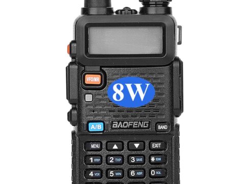 Baofeng BF-UV5R 8W Ricetrasmettitore Dual Band VHF/UHF – Kit completo