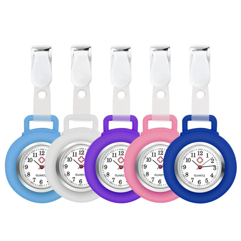 Orologio da Infermiere in Silicone con Clip - Set 5 Pezzi