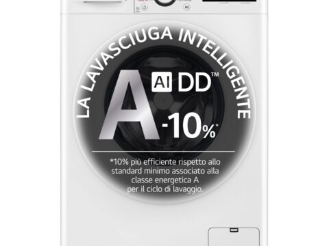 LG Lavasciuga Slim 8+5 kg AI DD con Vapore, 1200 Giri