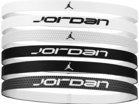 Nike Jordan Fascia per capelli elastica sportiva, confezione da 6