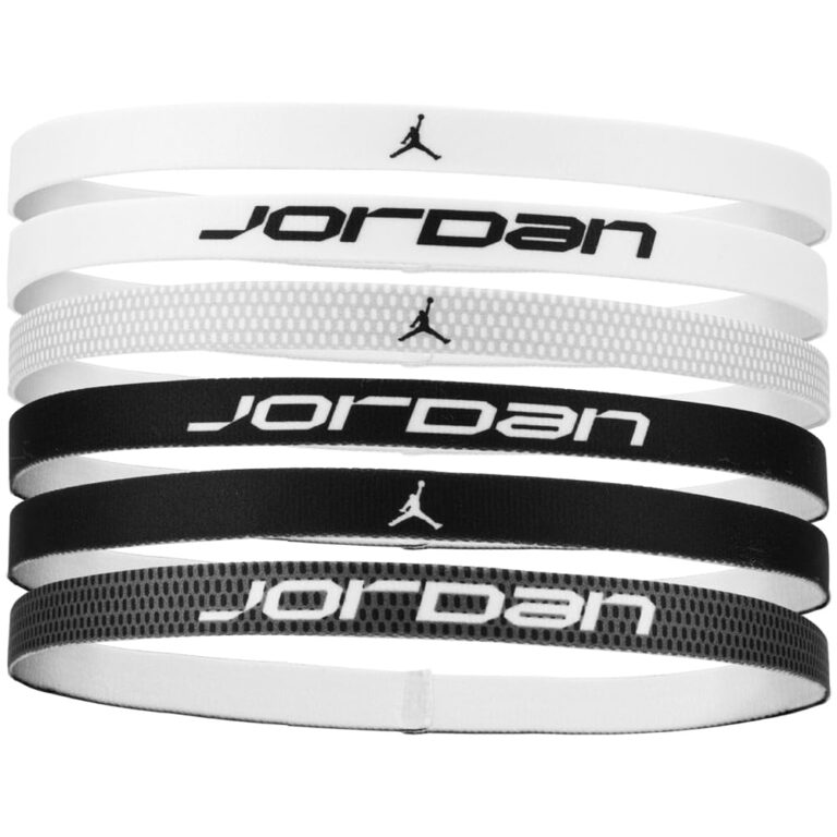 Nike Jordan Fascia per capelli elastica sportiva, confezione da 6