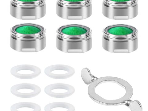 Vinabo Rompigetto per Rubinetto – Set da 6 Filtri Aeratori Universali