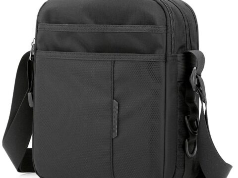 SPAHER Borsa Messenger Uomo in Nylon a Tracolla