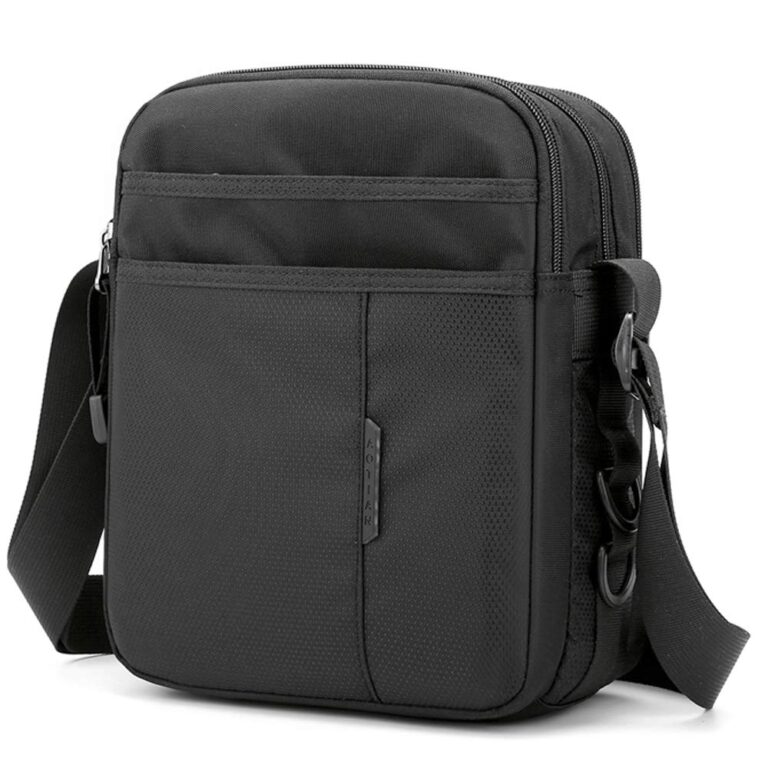 SPAHER Borsa Messenger Uomo in Nylon a Tracolla