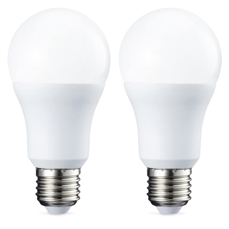 Amazon Basics LED E27 10.5W dimmerabile, luce bianca calda – conf. da 2