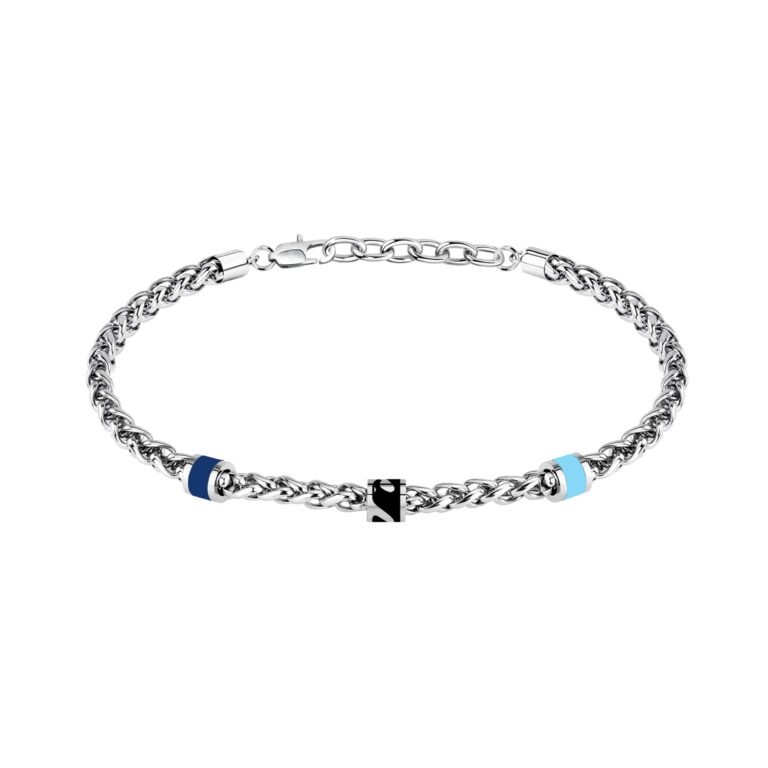 Clondo Bracciale Uomo Donna Lazio in Acciaio – Collezione Ufficiale Calcio – Accessorio Elegante e Sportivo con Logo – Ide...