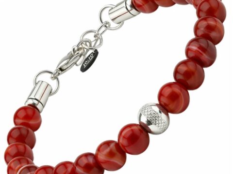 10:10 Bracciale Uomo in Pietre Naturali 8 mm – Made in Italy, Regolabile
