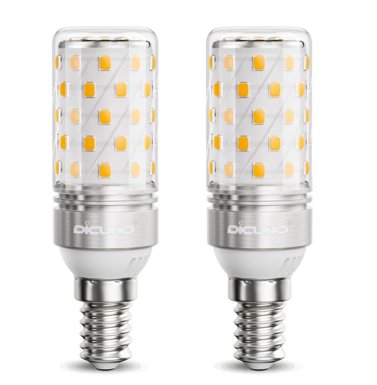 DiCUNO Lampadina LED E14 8W Luce Calda 2700K, Forma Mais (Pacco da più unità)