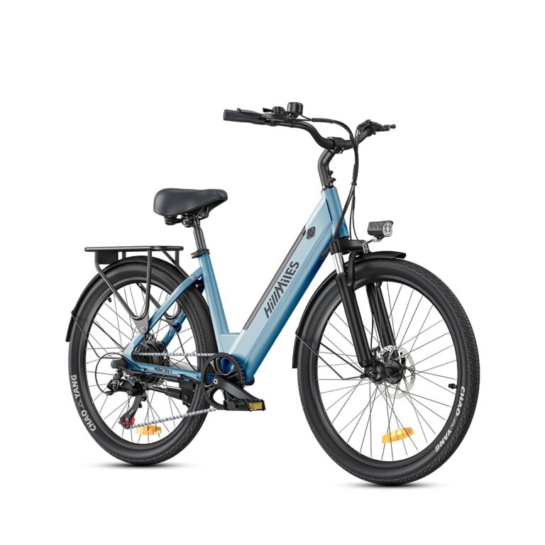 HillMiles Bici Elettrica Per Adulti Da 26", 7 Velocità Bicicletta Elettrica da 36V 13Ah Batteria Rimovibile, 25km/h & Auto...