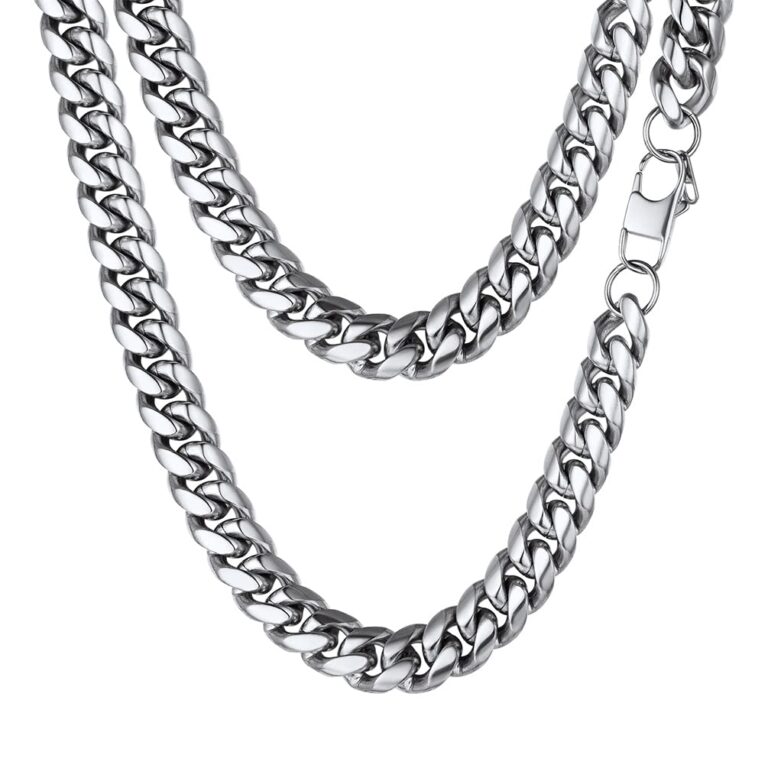 PROSTEEL Catena cubana barbazzale in acciaio inox 5-14 mm uomo