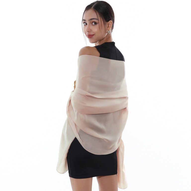 RIIQIICHY Foulard in Seta Donna - Stola Elegante da Cerimonia