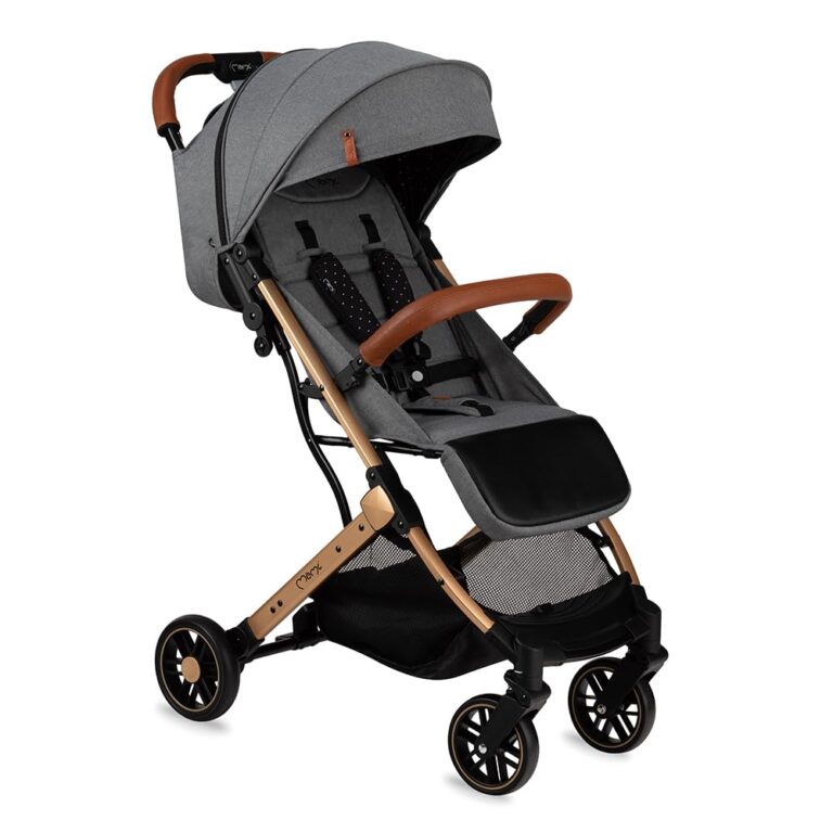 MoMi ESTELLE Passeggino Leggero per bambini da 6 mesi fino a 15 kg - pieghevole da viaggio, cinture a 5 punti, schienale r...