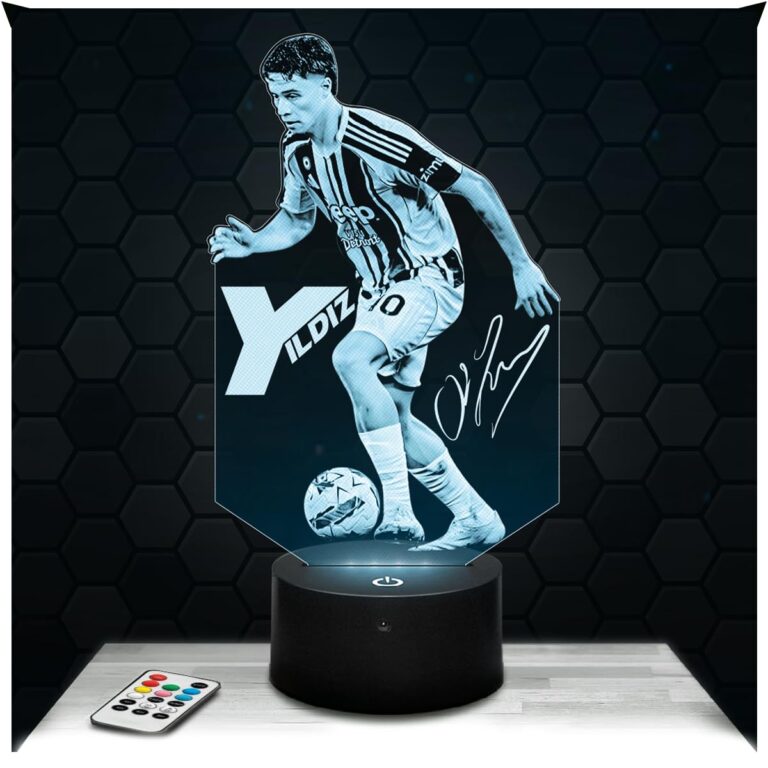 Lampephoto.fr - Lampada 3D Kenan Yildiz Calciatore Juv. Internazionale Turco, Luce Notturna Tatti...