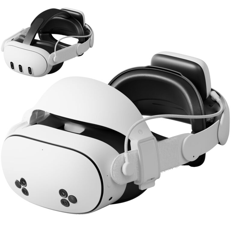 Aubika Cinturino ibrido 2-in-1 per Meta Quest 3/3S con batteria 10000 mAh
