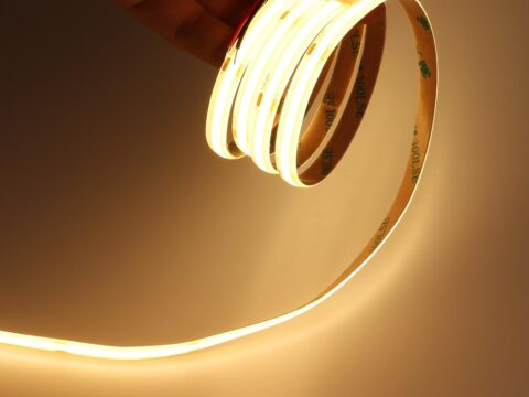 JOYLIT Striscia LED COB 24V 6 metri bianco caldo 3000K CRI90+