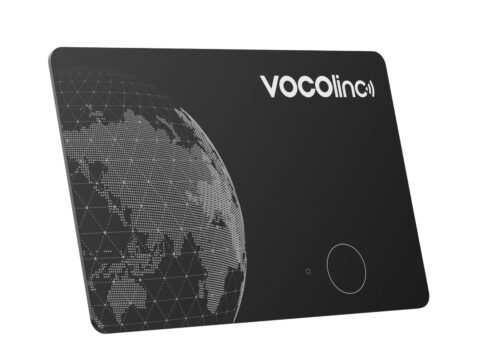 VOCOlinc Wallet Tracker Card ricaricabile compatibile Android e iOS