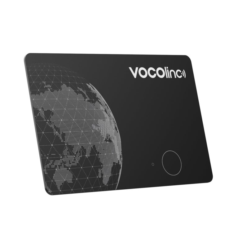 VOCOlinc Wallet Tracker Card ricaricabile compatibile Android e iOS