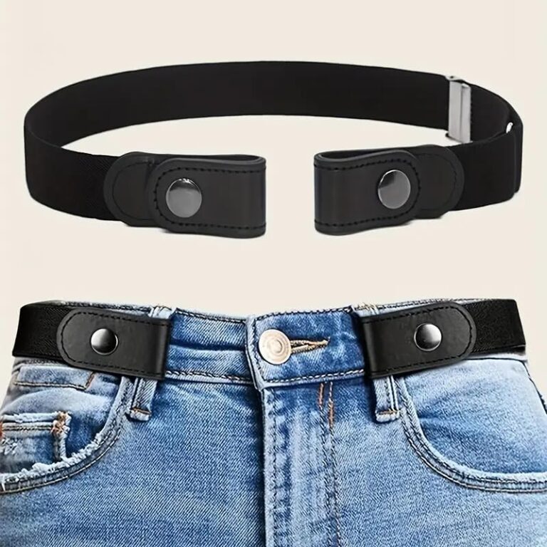 Fascia elastica regolabile in vita senza fibbia per jeans