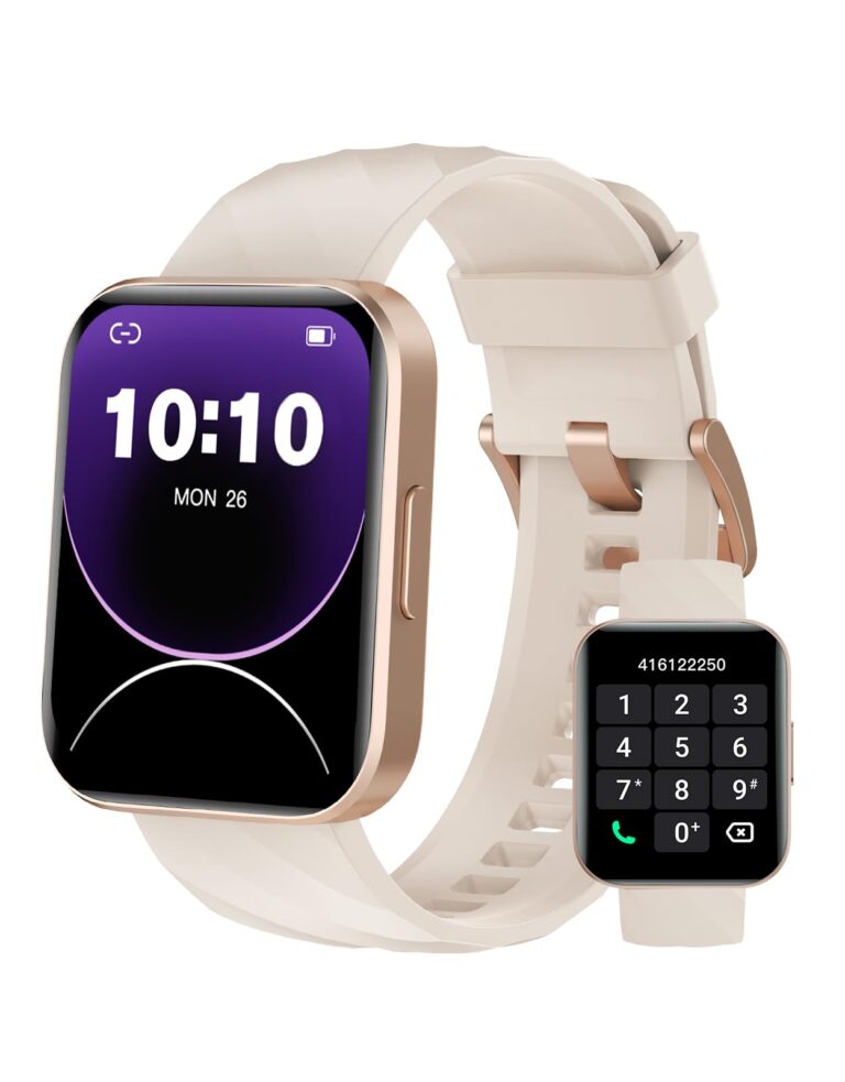 Dakofied Orologio Smartwatch Uomo Donna Chiamate Bluetooth Smart Watch con Contapassi Cardiofrequenzimetro da Polso Saturi...