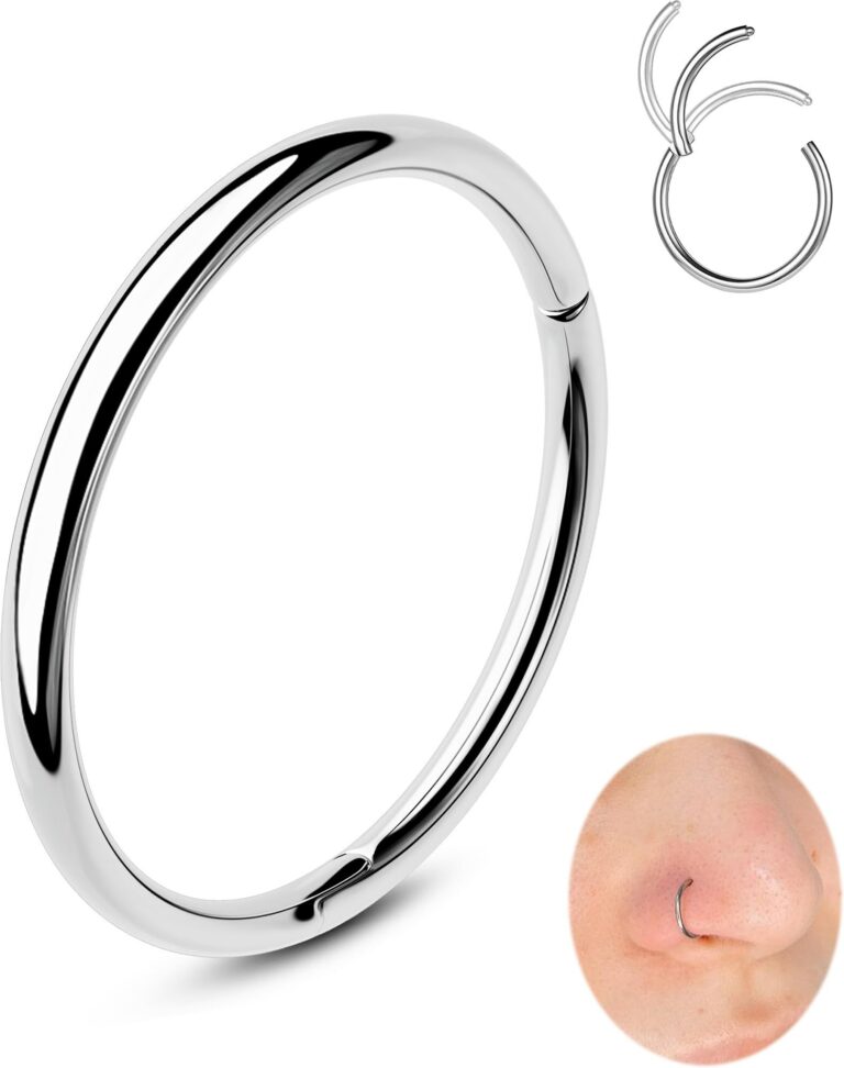 OUFER Anellino Naso 20G Acciaio Chirurgico 316L, Diametri da 5 a 12 mm