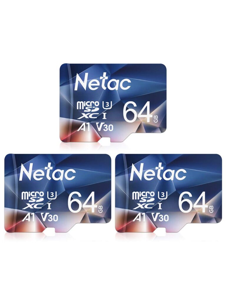 Netac Micro SD 64GB 3 Pack A1 U3 V30 4K 100MB/s