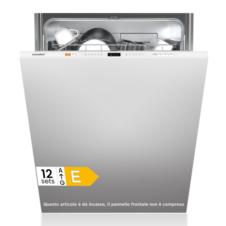 COMFEE' CDWPB1215P-W Lavastoviglie da Incasso 12 Coperti 8 Programmi